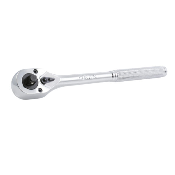 Matraca doble para dados cuadro de 3/8" y 1/2", cabeza tipo pera, mango moleteado Surtek - Ferrechingón
