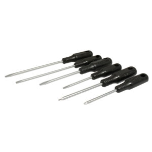 Juego de destornilladores con mango negro combinados, 6 piezas Foy - Ferrechingón