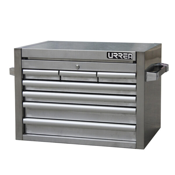 Gabinete acero inoxidable superior 7 gavetas 27" serie H Urrea - Ferrechingón