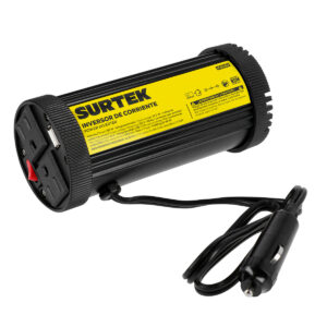 Inversor de corriente 12 V DC - 120 V AC, 150 W Surtek - Ferrechingón