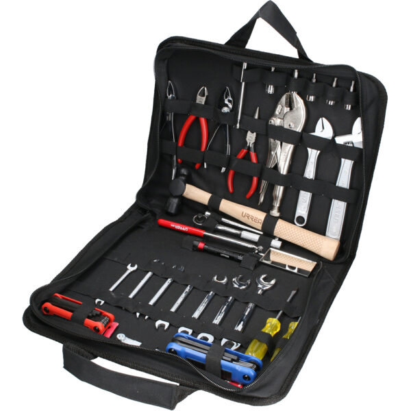 Juego automotriz combinado para reparación básica,  31 piezas con portafolio Urrea Juego automotriz combinado para reparación básica,  31 piezas con portafolio Urrea - Ferrechingón