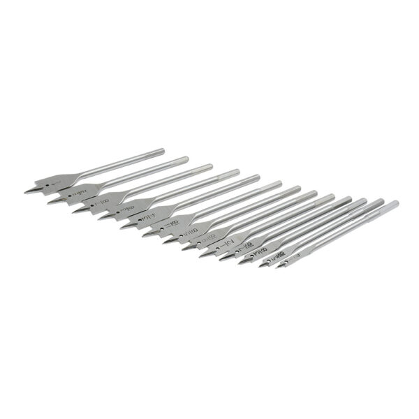 Juego  de 13 brocas para madera tipo manita plana zanco hexagonal Surtek - Ferrechingón
