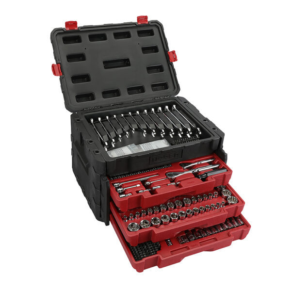 Juego combinado de herramienta para mecánico con caja plástica de 3 gavetas, 450 piezas Urrea - Ferrechingón
