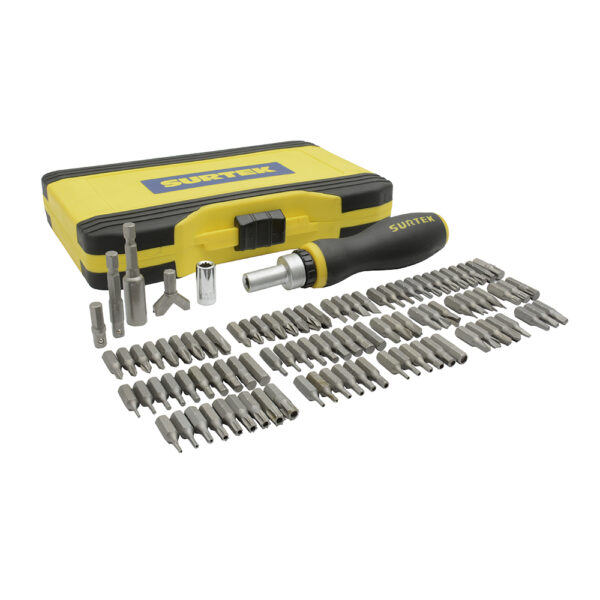 Juego de puntas y accesorios hexágono de 1/4", 101 piezas Surtek - Ferrechingón