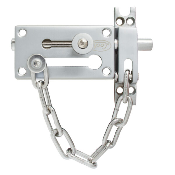 Pasador de sobreponer de cadena níquel satinado Lock - Ferrechingón