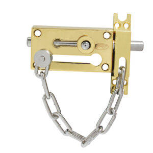 Pasador de sobreponer de cadena latón brillante Lock - Ferrechingón