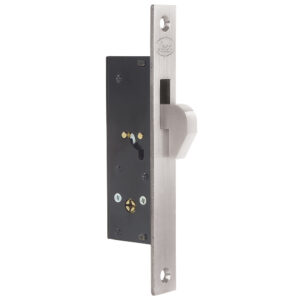 Cerrojo para embutir de gancho, níquel satinado, llave tetra, en caja Lock - Ferrechingón
