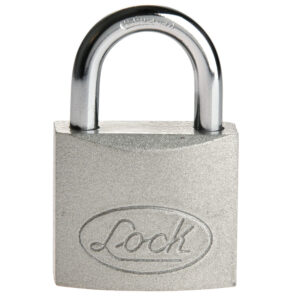 Candado de acero largo 38 mm, llave estándar, en caja Lock - Ferrechingón