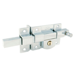 Cerradura de barra fija función izquierda, cromo brillante, llave estándar, blíster Lock - Ferrechingón
