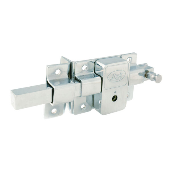 Cerradura de barra libre función izquierda, cromo brillante, llave tetra, en caja Lock - Ferrechingón