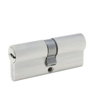 Cilindro europeo 70 mm función doble, níquel satinado, llave de puntos, en caja Lock - Ferrechingón