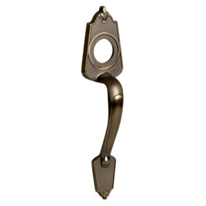 Jaladera para cerradura de sobreponer, latón antiguo, en caja Lock - Ferrechingón