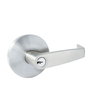 Manija cilíndrica plana función entrada, acero inoxidable, llave estándar, blíster Lock - Ferrechingón