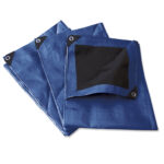 Lona de polietileno reforzada color azul 12 x 17 m Surtek - Ferrechingón