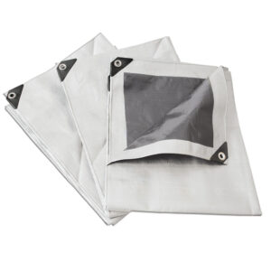 Lona de polietileno reforzada color blanco 2 x 3 m Surtek - Ferrechingón