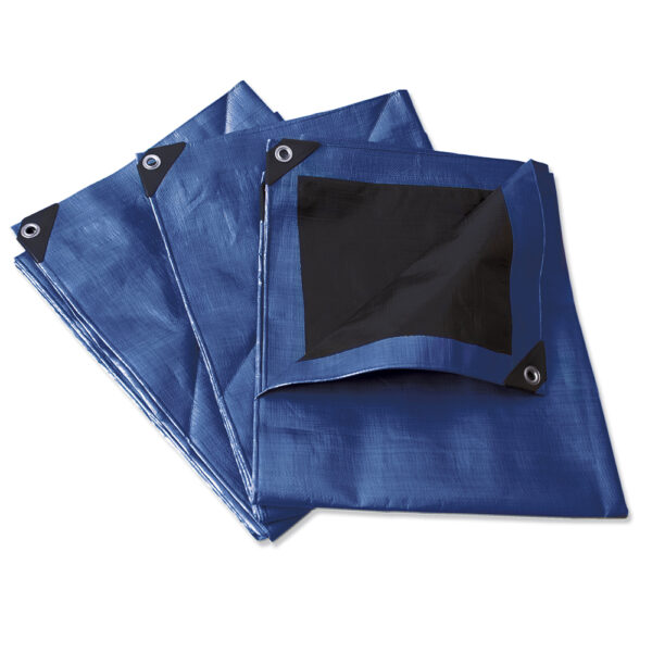 Lona de polietileno reforzada color azul 3 x 4 m Surtek - Ferrechingón