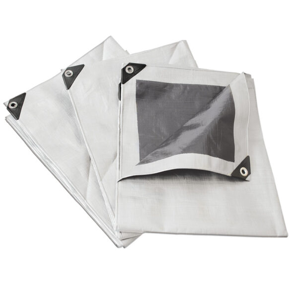 Lona de polietileno reforzada color blanco 4 x 6 m Surtek - Ferrechingón