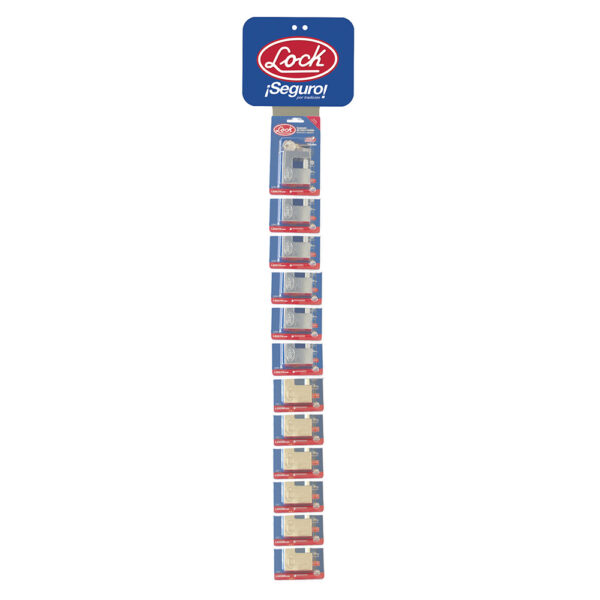 Tira de impulso con candados para cortina llave tetra 8 x 100 cm, 13 piezas Lock - Ferrechingón