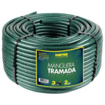 Manguera para jardín tramada en rollo verde 3/4", 100 m Surtek - Ferrechingón