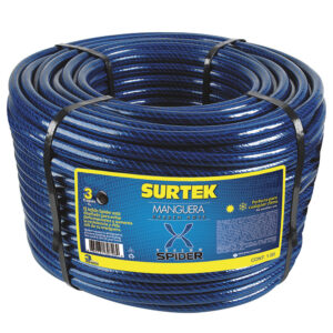 Manguera para jardín tejido spider en rollo 5/8", 100 m Surtek - Ferrechingón