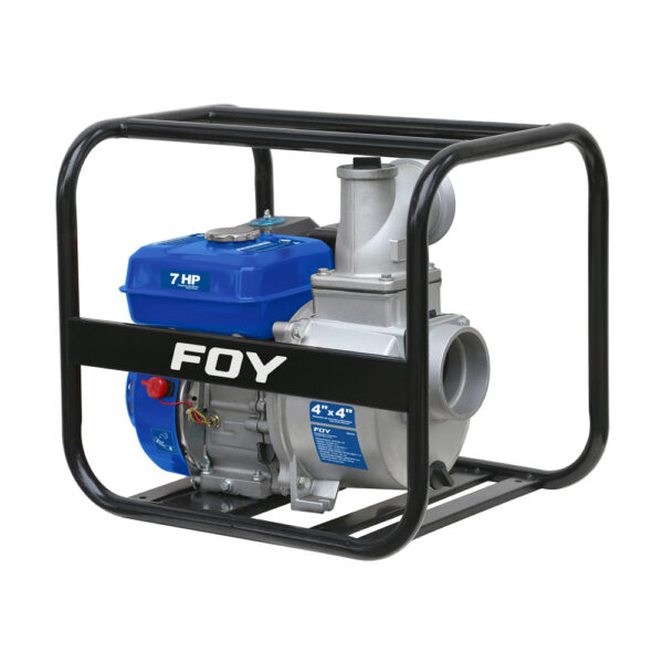 Motobomba a gasolina con diámetro de succión y descarga de 4x4", 7 HP Foy - Ferrechingón