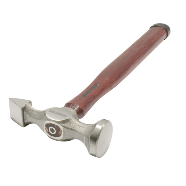 Martillo laminero plana-cruzada con mango de madera hickory Americano de 13", 11 oz Surtek - Ferrechingón
