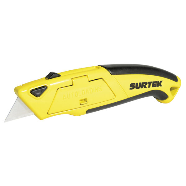 Navaja utilitaria retráctil reforzada con grip de 6" Surtek - Ferrechingón