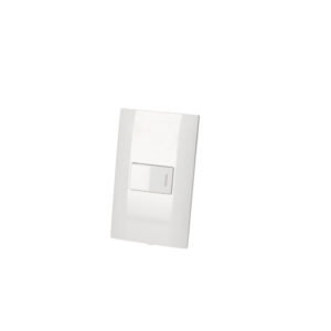 Placa 1 Interruptor 1/3, línea  Americana, color blanco Surtek - Ferrechingón