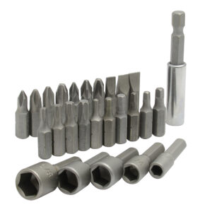Juego combinado de puntas hexágono de 1/4" con adaptador magnético, 26 piezas Surtek - Ferrechingón