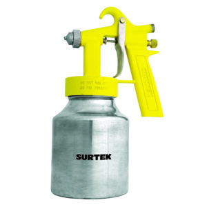 Pistola para pintar de baja presión, capacidad 1000 ml, 45 PSI con vaso reforzado Surtek - Ferrechingón