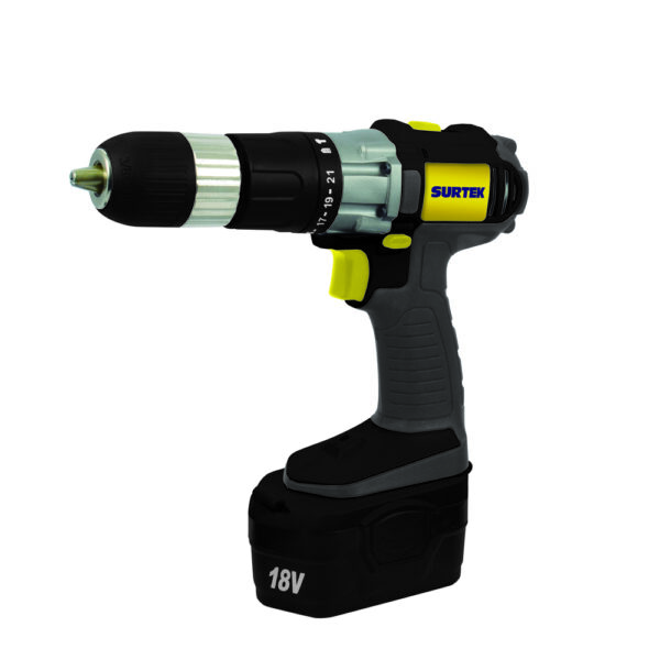 Rotomartillo 1/2" a batería Ni-Cd 18 V, 21 Nm Surtek - Ferrechingón