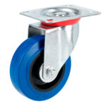 Rodaja de goma elástica giratoria azul 3" Surtek - Ferrechingón