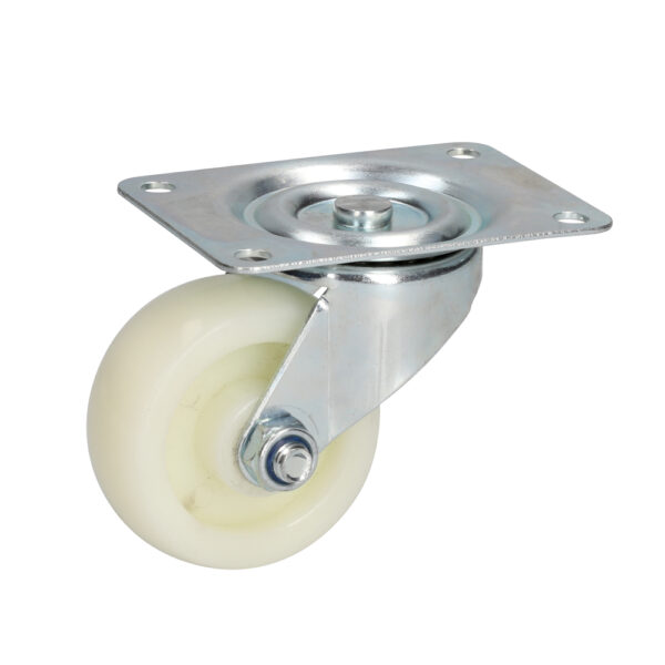 Rodaja de polipropileno blanca giratoria 2-1/2" Surtek - Ferrechingón