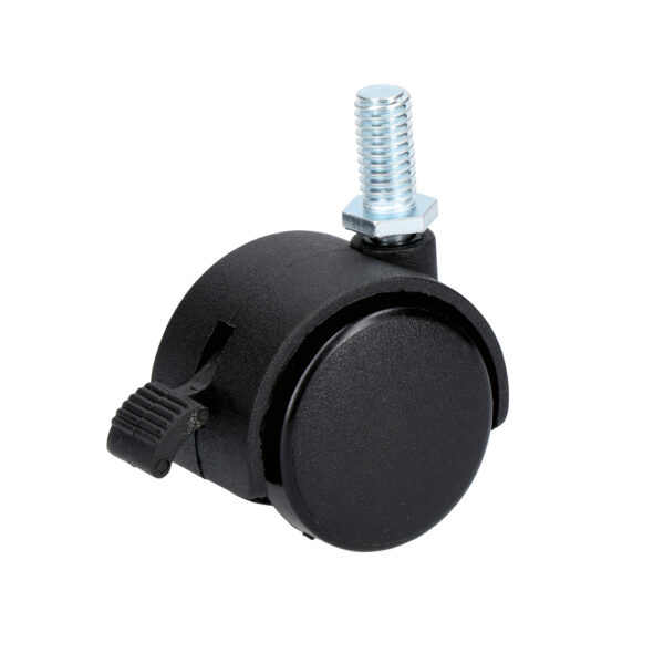 Rodaja tipo yoyo de espiga con rosca y freno 40 mm Surtek - Ferrechingón