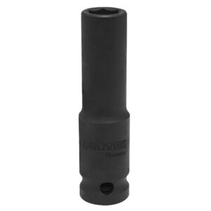 Dado de impacto largo cuadro de 1/2", 6 puntas, en pulgadas, 7/16" Surtek - Ferrechingón