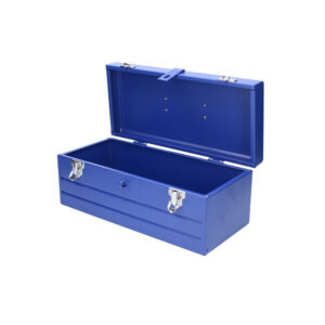 Caja portaherramientas metálica color azul sin charola 17" x 6" x 6" Foy - Ferrechingón