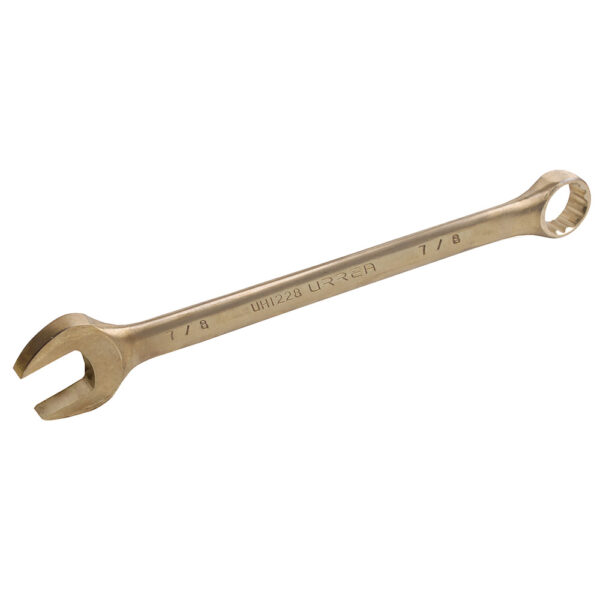 Llave combinada de bronce-aluminio antichispa en pulgadas, 12 puntas, 7/8" Urrea - Ferrechingón