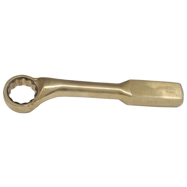 Llave de golpe acodada de bronce-aluminio antichispa en pulgadas, 12 puntas, 1-1/2" Urrea - Ferrechingón