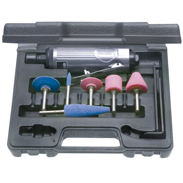 Juego de moto-tool neumático con accesorios, 7 piezas Urrea Juego de moto-tool neumático con accesorios, 7 piezas Urrea - Ferrechingón
