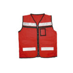 Chaleco de seguridad tipo supervisor cerrado con reflejante rojo M Urrea - Ferrechingón