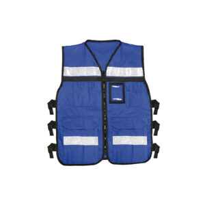 Chaleco de seguridad tipo supervisor abierto con reflejante azul EEG Urrea - Ferrechingón