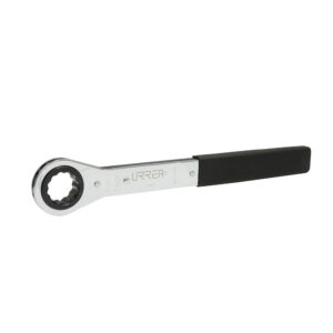 Llave de estrías pulido espejo plana de matraca métrica, 12 puntas, 24 mm Urrea - Ferrechingón