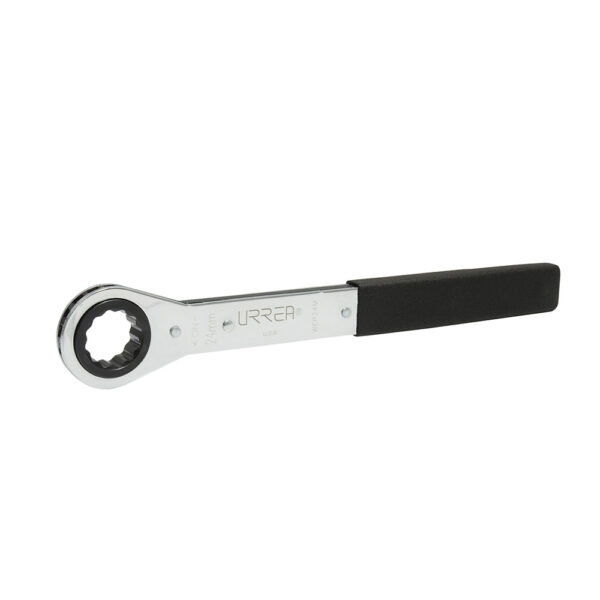 Llave de estrías pulido espejo plana de matraca métrica, 12 puntas, 24 mm Urrea - Ferrechingón