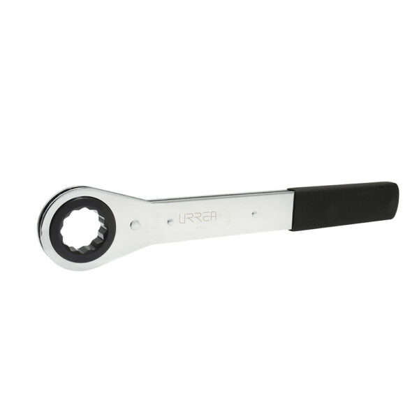 Llave de estrías pulido espejo plana de matraca en pulgadas, 12 puntas, 1-1/2" Urrea - Ferrechingón